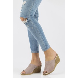 Babuchas de piel Filippo DK2143/21 Sd jaspeado-beige multicolor rosado 2
