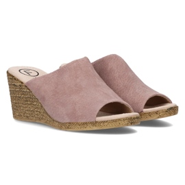 Babuchas de piel Filippo DK2143/21 Sd jaspeado-beige multicolor rosado 3