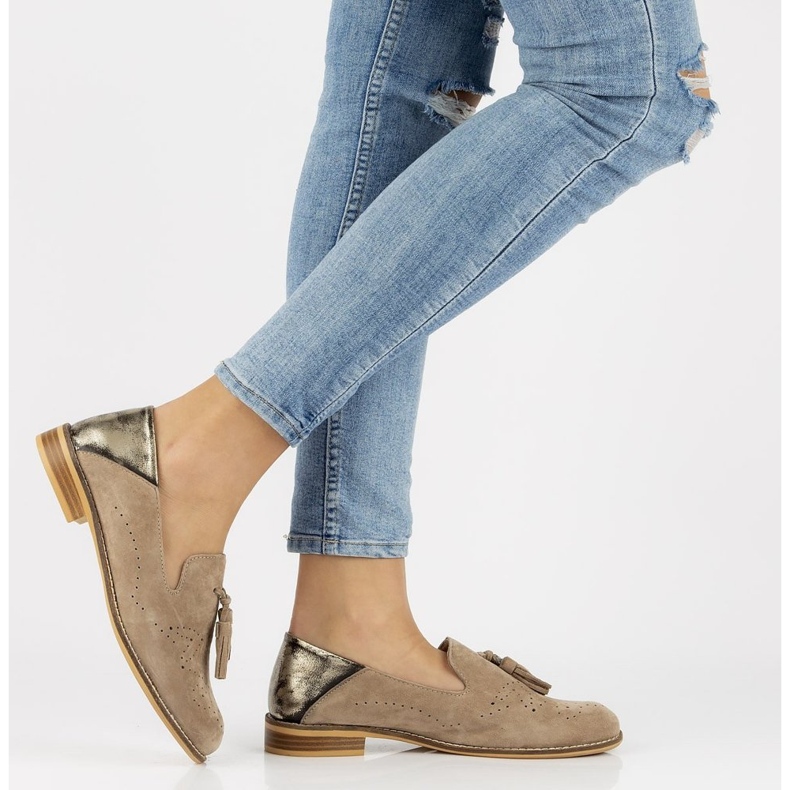 Mocasines de piel Filippo DP2332/21 Be beige 1