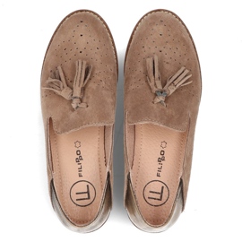 Mocasines de piel Filippo DP2332/21 Be beige 5