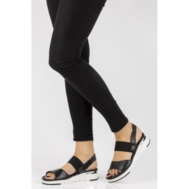 Sandalias de piel Filippo DS2140/21 Bk negro 3