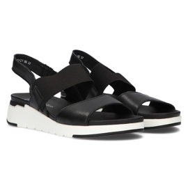 Sandalias de piel Filippo DS2140/21 Bk negro 4