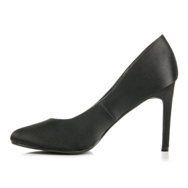 Comer Tacones de raso negro 2