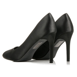 Comer Tacones de raso negro 3