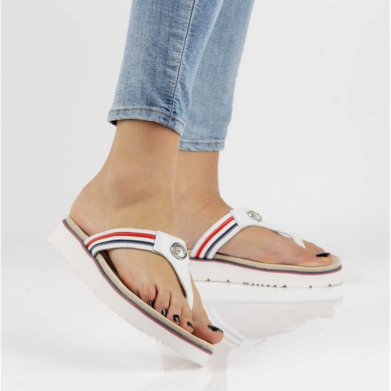 Zapatillas de piel Filippo DK2327/21 Wh blanco 1