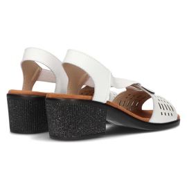 Sandalias de piel Filippo DS2308/21 Wh blanco 6