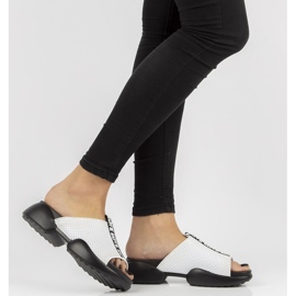 Zapatillas de piel Filippo DK2168/21 Wh blanco 2