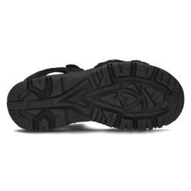 Sandalias de hombre en piel Filippo MS2306/21 Bk negro 4