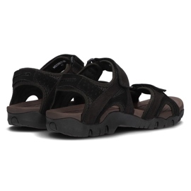 Sandalias de hombre en piel Filippo MS2306/21 Bk negro 6