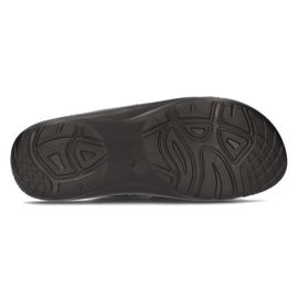 Chanclas de hombre en piel Filippo MK2303/21 Bk negro 3