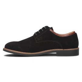 Zapatos de cuero Filippo MP2399/21 Bk negro 2