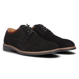 Zapatos de cuero Filippo MP2399/21 Bk negro 6