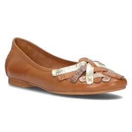 Bailarinas de piel Filippo 01358 rojo marrón 1 Bailarinas de piel Filippo 01358 rojo marrón 1