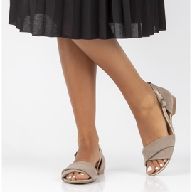 Sandalias de piel Filippo 04614-04/00-5 beige 2