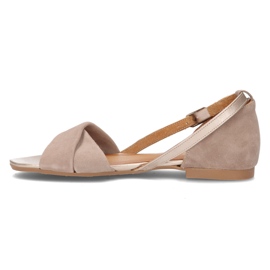 Sandalias de piel Filippo 04614-04/00-5 beige 5