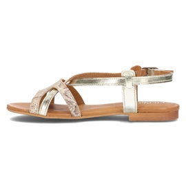 Sandalias de piel Filippo 05186-25/00-5 dorado 4
