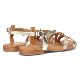 Sandalias de piel Filippo 05186-25/00-5 dorado 6