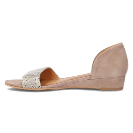 Sandalias de piel Filippo 01971-56/00-5 beige 4