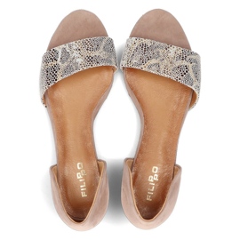 Sandalias de piel Filippo 01971-56/00-5 beige 5