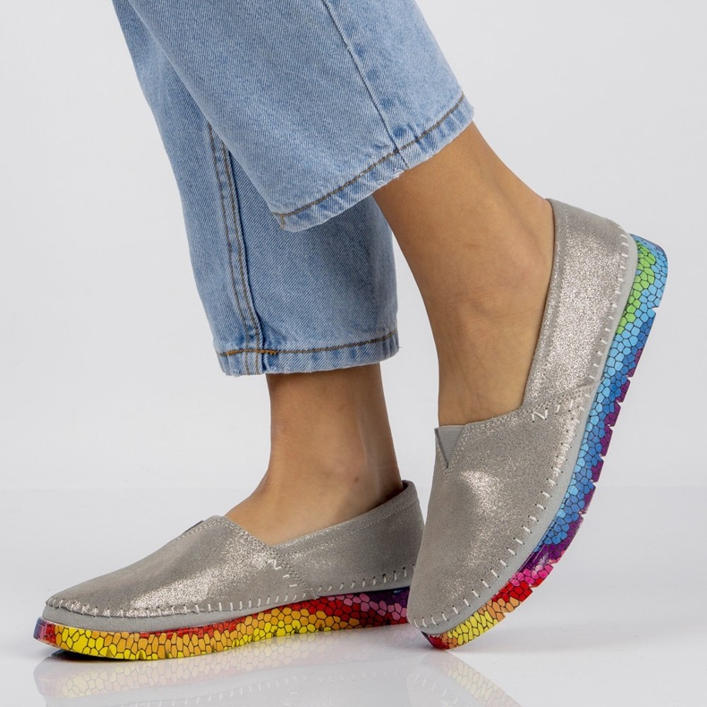 Zapatos de piel Filippo DP1213/21 Si plata 2