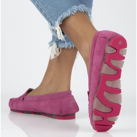 Mocasines de piel Filippo DP2037/21 Fh rosa rosado 2