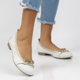 Bailarinas Filippo 100 de piel blanco 5