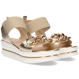 Sandalias de piel Filippo 104 oro dorado 3