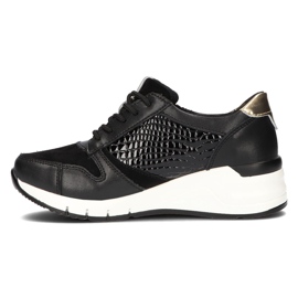 Zapatillas de cuero Filippo DP2052 / 21 Bk negro 4