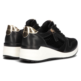 Zapatillas de cuero Filippo DP2052 / 21 Bk negro 6