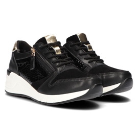 Zapatillas de cuero Filippo DP2052 / 21 Bk negro 7