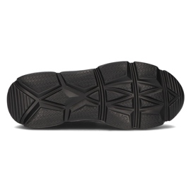 Zapatillas de cuero con cordones Filippo DP3178 / 21 Bk negro 4