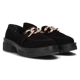 Zapatos de cuero Filippo DP3221/21 Bk S negro 8