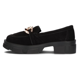 Zapatos de cuero Filippo DP3221/21 Bk S negro 4