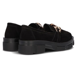 Zapatos de cuero Filippo DP3221/21 Bk S negro 7