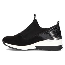 Zapatillas de Cuero Filippo DP1689 / 21 Bk Wh Negro 5