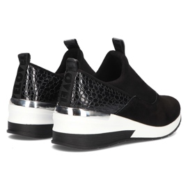 Zapatillas de Cuero Filippo DP1689 / 21 Bk Wh Negro 6