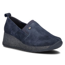 Zapatillas de cuero Filippo DP1500 / 21 Nv azul marino 2