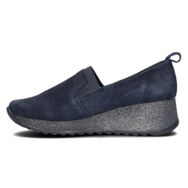 Zapatillas de cuero Filippo DP1500 / 21 Nv azul marino 3