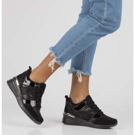 Zapatillas de cuero Filippo DP3170 / 21 Bk negro 8