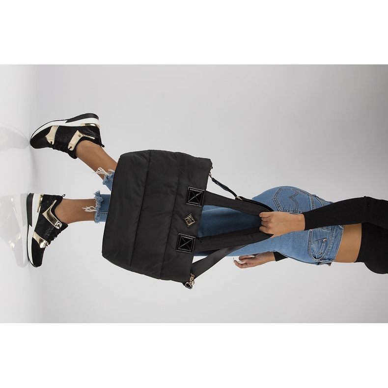 Zapatillas de piel Filippo DP3170/21 Go negro dorado 1