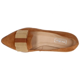 Filippo 1344 zapatos Kork de terciopelo naranja 3