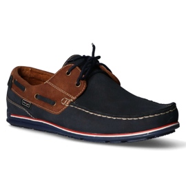 Mocasines Filippo 1774 K Granat + Nubuck marrón azul marino 1