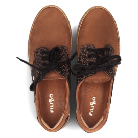 Zapatos de piel Filippo 10123 marrón 4