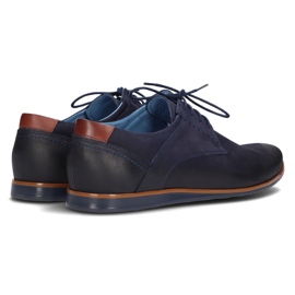 Zapatos de piel Filippo 1757 azul marino 5