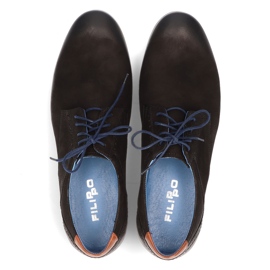 Zapatos de piel Filippo 1757 negro 3