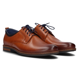 Zapatos de piel Filippo 1726 marrón 3