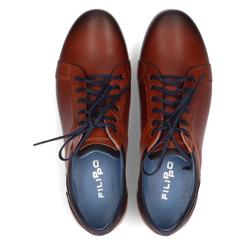 Zapatos de piel Filippo 1690 marrón 1