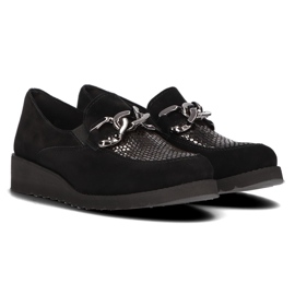 Mocasines de piel Filippo 124 negro 3