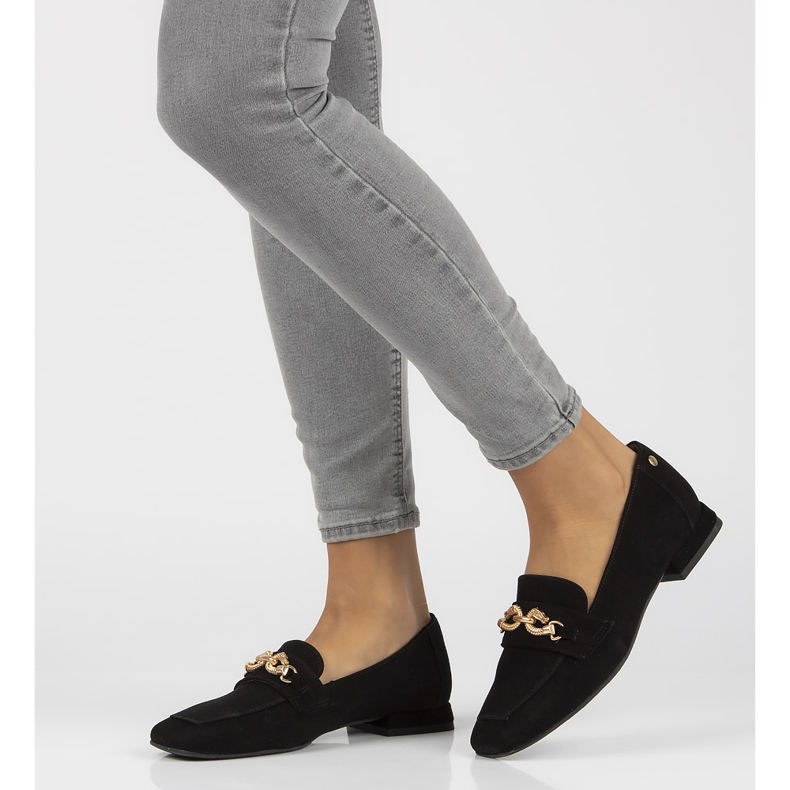 Mocasines de piel Filippo 05313 negro 1