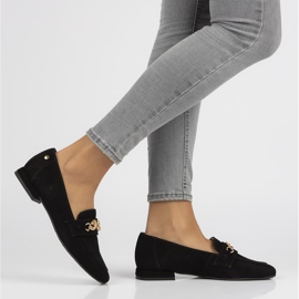 Mocasines de piel Filippo 05313 negro 2